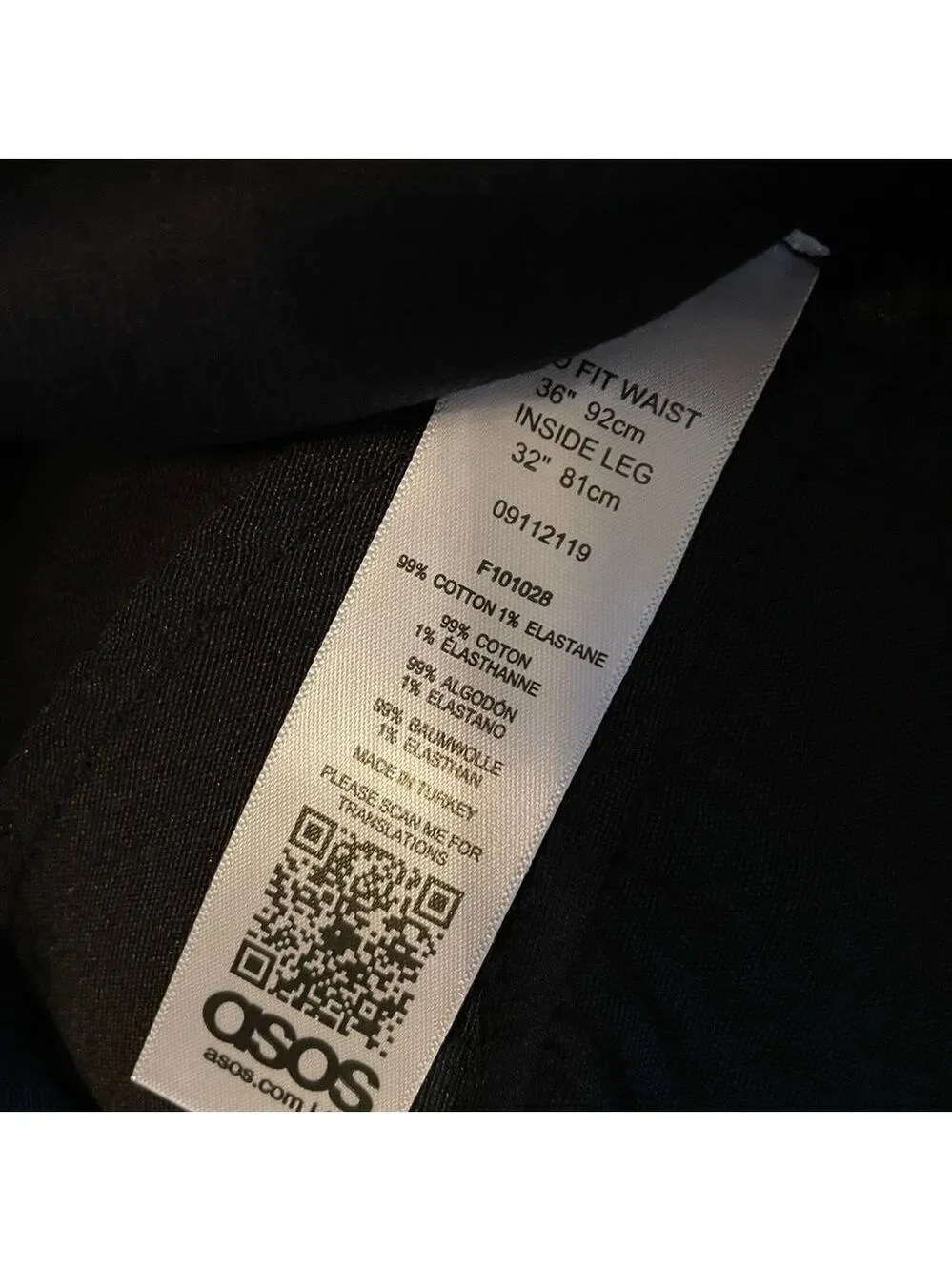 𝅺ASOS shiny denim black jeans
